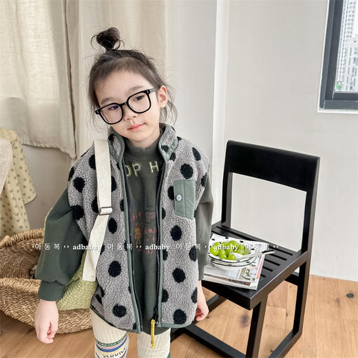 【儿童韩版羊羔绒男女马甲】童装秋冬装新款男童冬装 商品图1