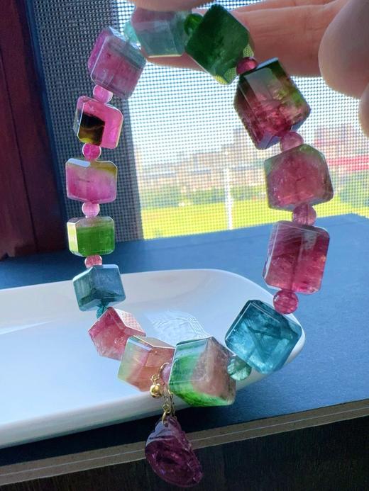 50.7g 原石碧玺手链 商品图5