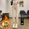 百媚生 小脚直筒牛仔裤女高腰弹力九分裤小个子烟管裤子9907 商品缩略图4