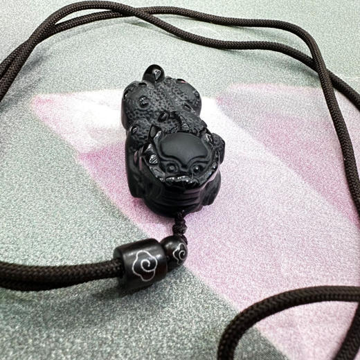 100元/个黑曜石吊坠 商品图0