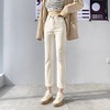 百媚生 小脚直筒牛仔裤女高腰弹力九分裤小个子烟管裤子9907 商品缩略图8