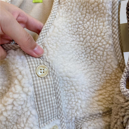 【儿童韩版羊羔绒加厚马甲】2024童装秋冬装新款女童冬装 商品图4