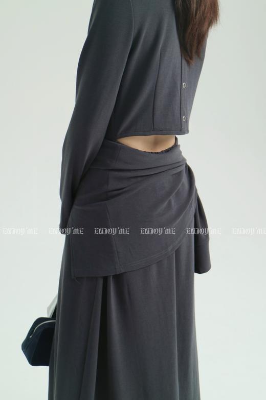 【门店同款】ENJOY秋季less is more韩系后露腰两穿连衣裙 159097879 商品图1