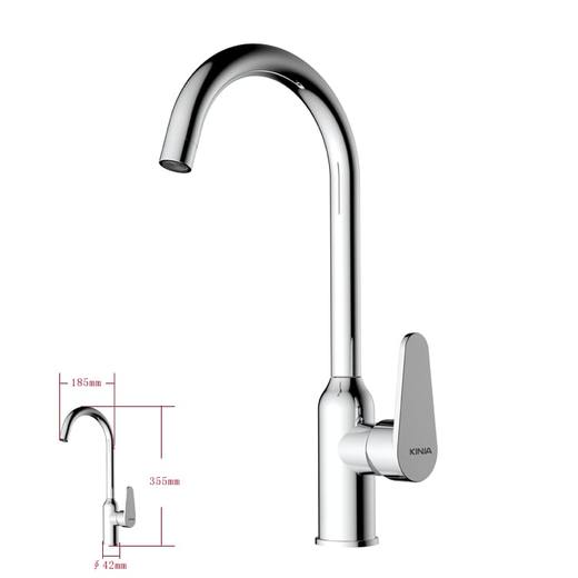 龙头/KF1-13/厨房混合/不锈钢/快接 商品图0