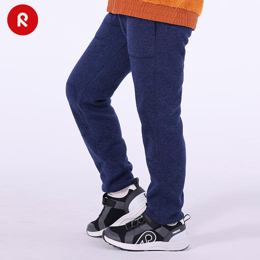 reima男女儿童抓绒裤大童秋冬新款休闲运动针织弹力束脚长裤 商品图2