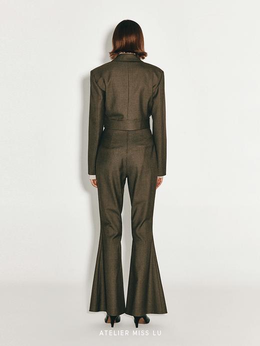 【沙漠骑士】复古摩登长腿绵羊毛喇叭裤 商品图3