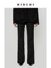 HIDEMI 显瘦宽松微喇叭中低腰弹力针织长裤神裤 商品缩略图1
