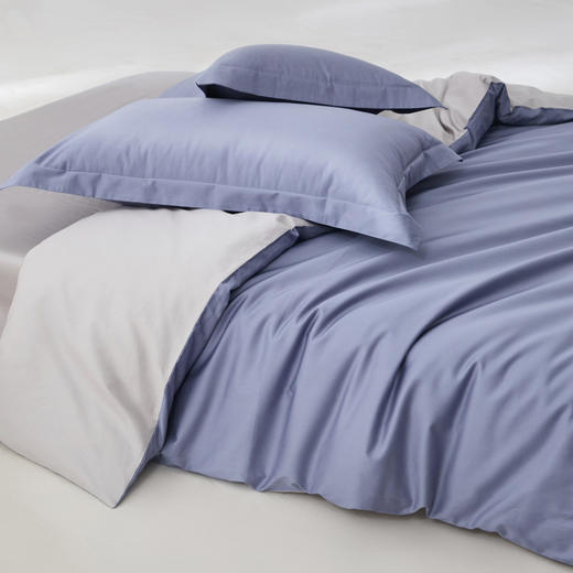 【50支长绒棉贡缎套件】纯色全棉50支长绒棉贡缎套件纯色四件套床 商品图5