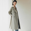 玳莎气质双排扣风衣女2024年秋季新款系带收腰显瘦气质通勤外套  EC38301 商品缩略图2