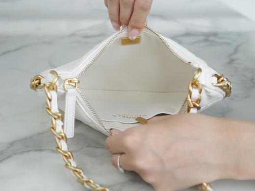 香奶奶 B 手工坊  腋下包 中号 白色 商品图5