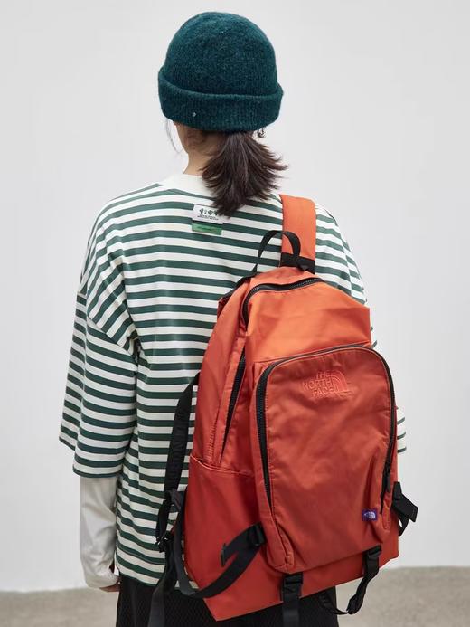 步履不停/4C18116C/小立领宽松五分袖中袖条纹t恤 商品图3