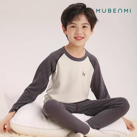 MUBENMI木本木米儿童小暖皮打底衫&套装 | 双面磨绒工艺、轻盈贴身更舒适、基础打底、三季皆可穿 商品图6