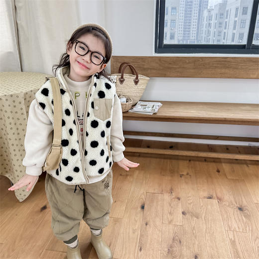 【儿童韩版羊羔绒男女马甲】童装秋冬装新款男童冬装 商品图2