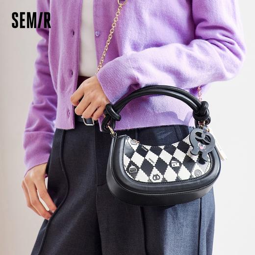 森马包包斜挎包女新款手提包时尚设计感单肩包俏皮可爱豌豆包 商品图1