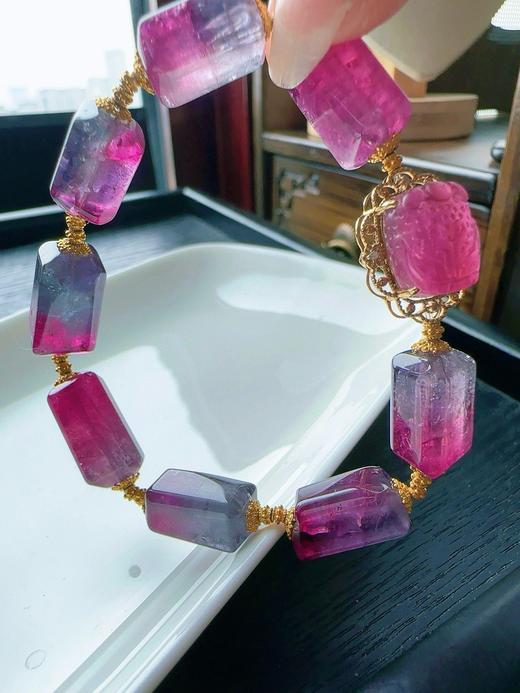 23.7g 原石碧玺手链 商品图2