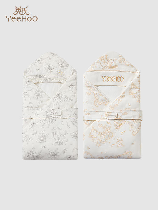 英氏新生婴儿包被纯棉a类秋冬夹棉抱被宝宝包单秋季YEBAJ0Q013A YEBAJ0Q014A 商品图0