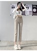 百媚生 小脚直筒牛仔裤女高腰弹力九分裤小个子烟管裤子9907 商品缩略图13