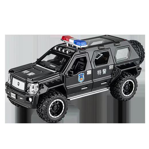 叱咤乔治警车开门声光回力仿真合金车模 商品图5
