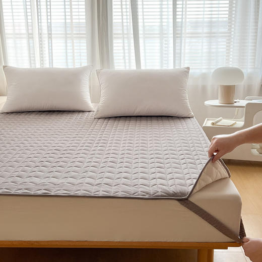 【40支绗缝夹棉床垫】夹棉床垫纯棉防滑床垫     A-5341   良品 商品图3