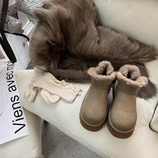??羚羊棕  【 厚底款 】 UGG周冬雨同款??mini迷你小V口 商品图0