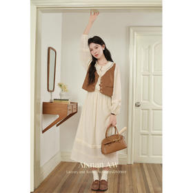 鹿向南「栗之秋」连衣裙