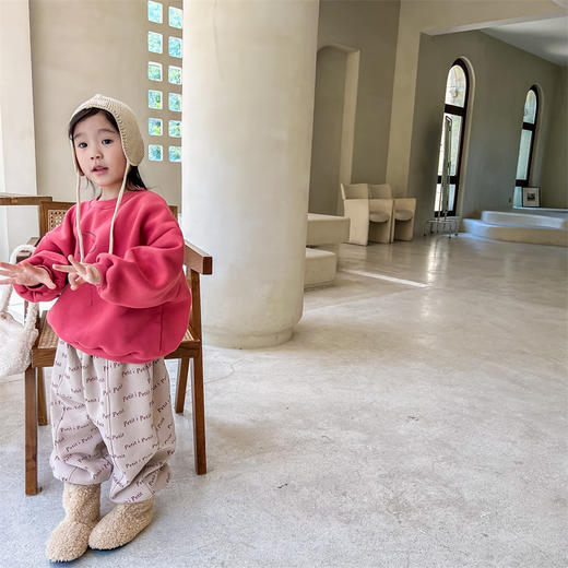 【韩版秋冬抓绒卫衣】童装装新款儿童秋款女童秋装 商品图2