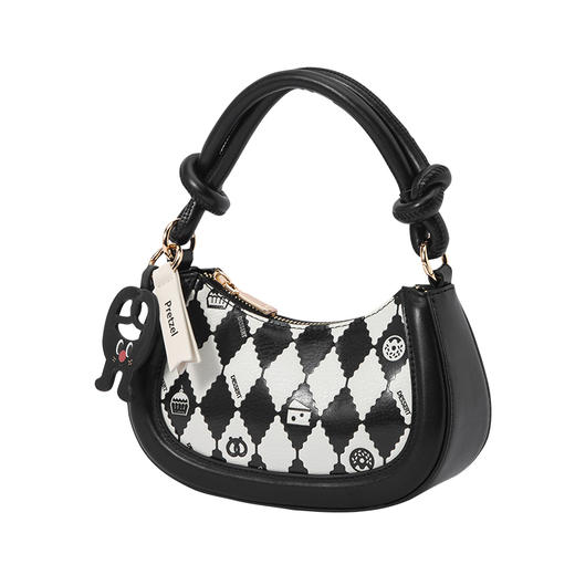 森马包包斜挎包女新款手提包时尚设计感单肩包俏皮可爱豌豆包 商品图4