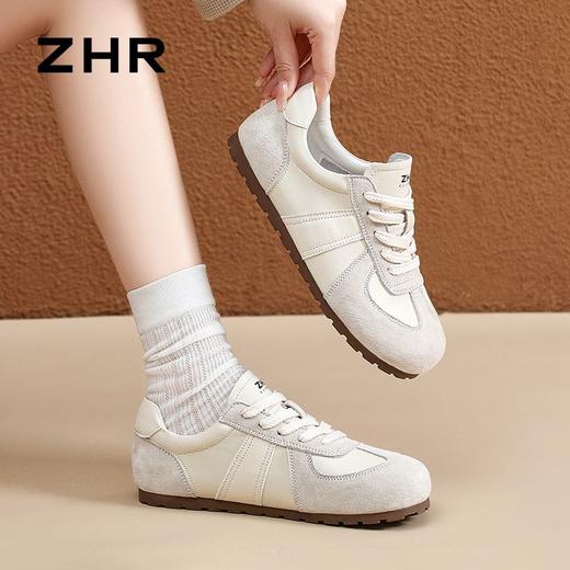 ZHR则则德训鞋女2024春秋新款平底复古运动休闲鞋软底平底鞋 商品图6