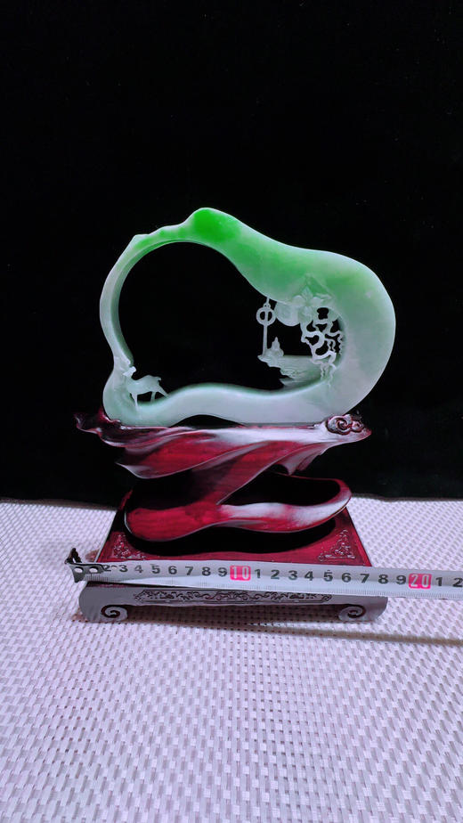 620281翡翠摆件【鹿鹿相伴 鹿鸣蝉音】 商品图2