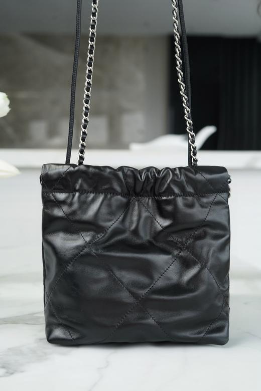 香奶奶Chanel 23S 22Mini bag 黑银 垃圾袋 商品图2