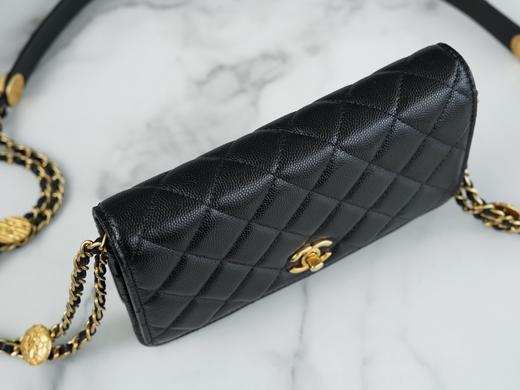 香奶奶Chanel 22A 高级手工坊金币WOC 正品皮 商品图7
