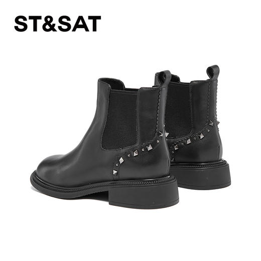 【绒里可选】星期六个性铆钉舒适切尔西短靴SSC4116392/SSC4118392 商品图7