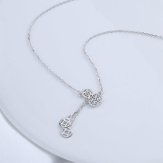 【宏艺珠宝】招财葫芦·银s925项链 商品图2