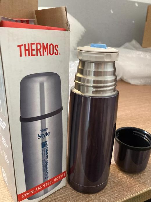 膳魔师（THERMOS） 子弹头保温杯FDW钢色学生儿童高真空不锈钢水杯350ML 商品图1