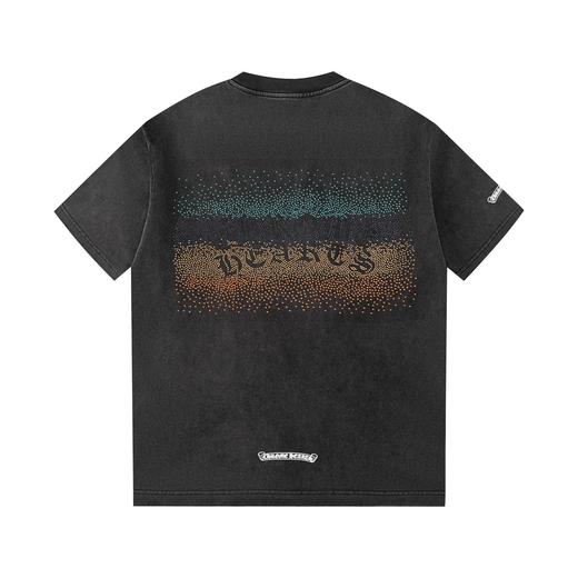 CH克家彩色梵文烫钻水洗做旧复古圆领短袖！ 商品图1