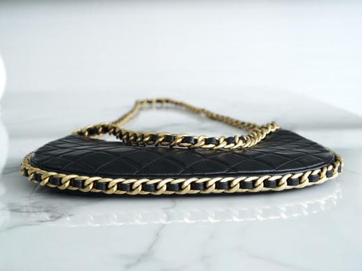 香奶奶 B 手工坊   双链条腋下包大号 黑 商品图6