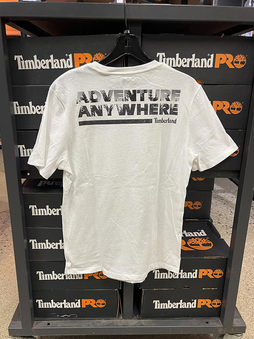 Timberland/添柏岚 男士夏季常规版胸前口袋后背印花圆领短袖T恤 商品图3
