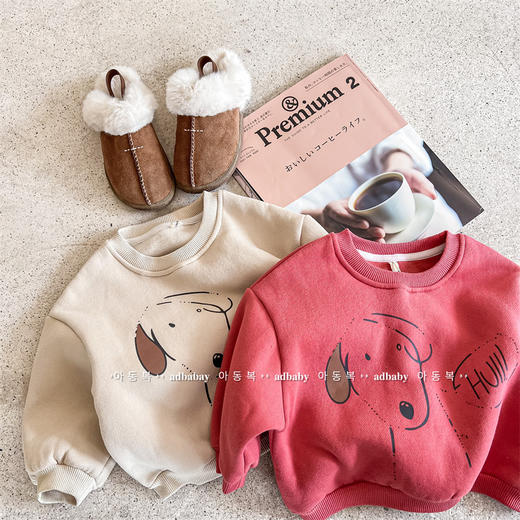 【韩版秋冬抓绒卫衣】童装装新款儿童秋款女童秋装 商品图4