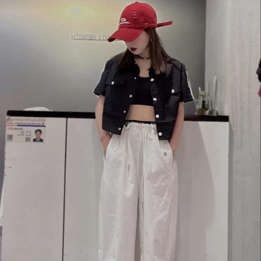 1-23GD翻领小设计短袖衬衫40619（黑） 夏季 142230030321 商品图1