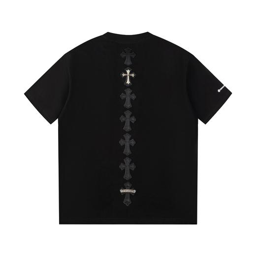 CH克家十字贴皮银饰刺绣梵文短袖T恤！ 商品图1