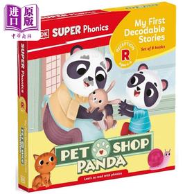 【中商原版】DK丹和贝尔的拼读故事 DK Super Phonics My First Decodable Stories Pet Shop Panda 英文原版 自然拼读 亲子