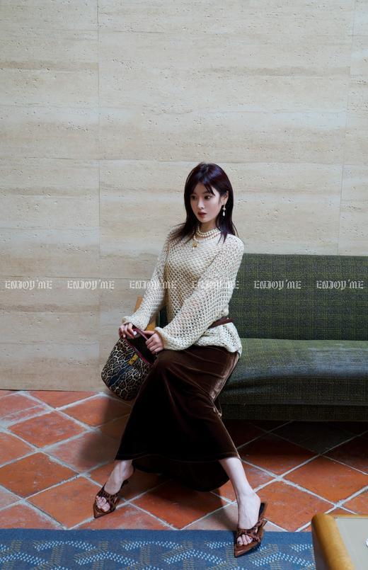 【门店同款】ENJOY秋季时光回廊垂感鱼尾长半裙 159392801 商品图3