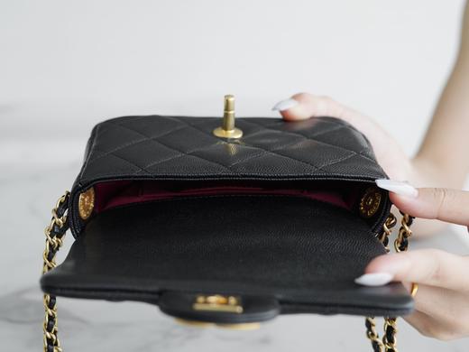 香奶奶  22A 高级手工坊金币口盖包 方胖子 正品皮 商品图6