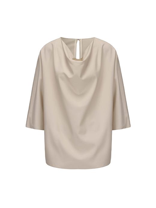 【梦境漩涡】立体领设计精纺绵羊毛上衣 商品图4