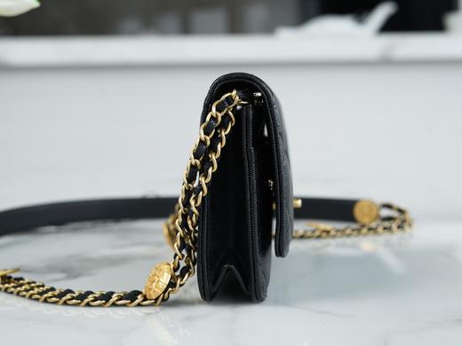 香奶奶Chanel 22A 高级手工坊金币WOC 正品皮 商品图8