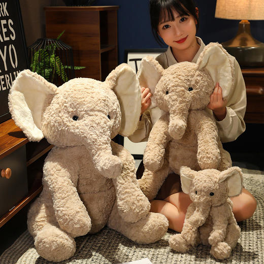 【软萌可爱❗️憨憨小象】软萌立体，内里填充饱满，不易变形，小朋友超爱，可爱大象公仔毛绒玩具，大号玩偶儿童安抚娃娃生日礼物L新年礼盒年货礼盒 商品图3