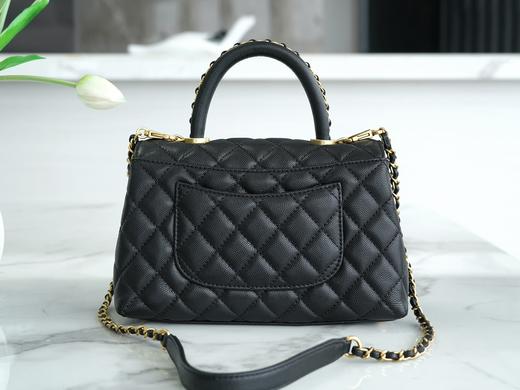 香奶奶 23P   黑色金扣 小号 正品皮 商品图1