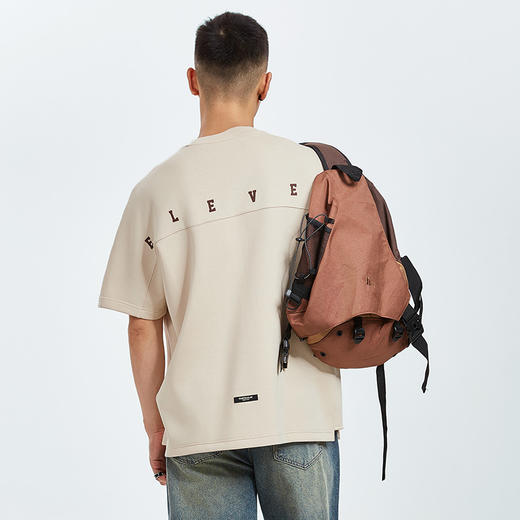 【新品上新】HX 春秋季圆领中袖T恤微宽松版型S102433147101/02 商品图4