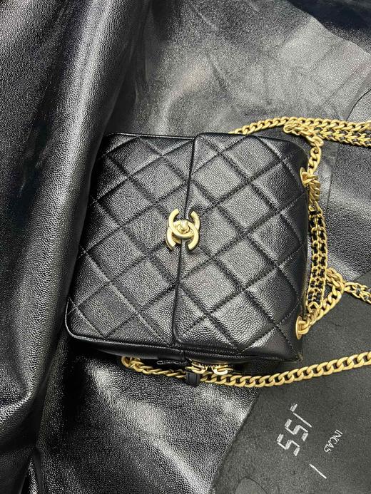 香奶奶 22P 复古黑 双肩包 背包 正品皮 商品图3