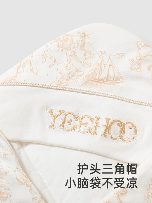 英氏新生婴儿包被纯棉a类秋冬夹棉抱被宝宝包单秋季YEBAJ0Q013A YEBAJ0Q014A 商品图2